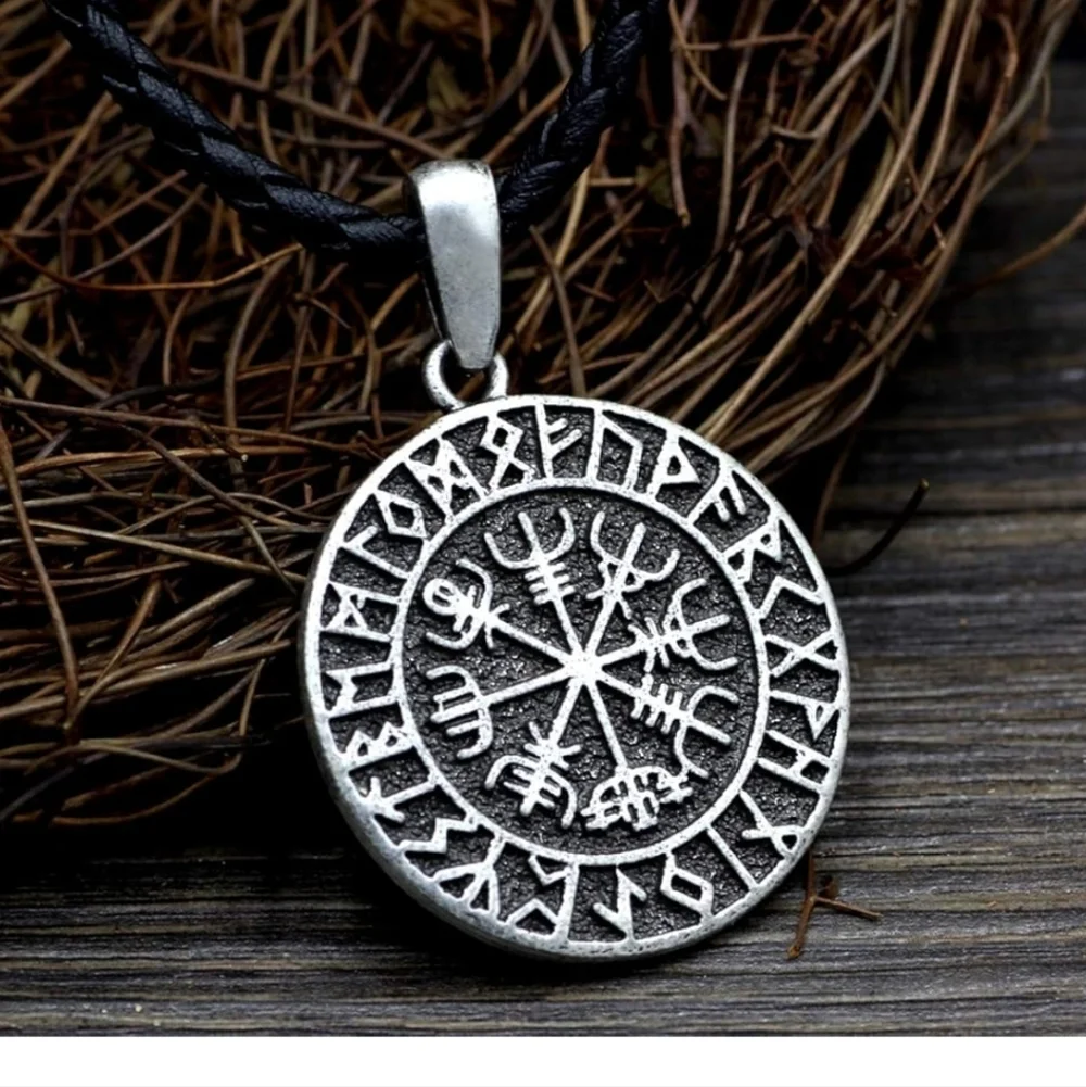 Silver Norse Rune Pendant Necklace